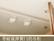 带耐震弹簧闩的吊柜 width=