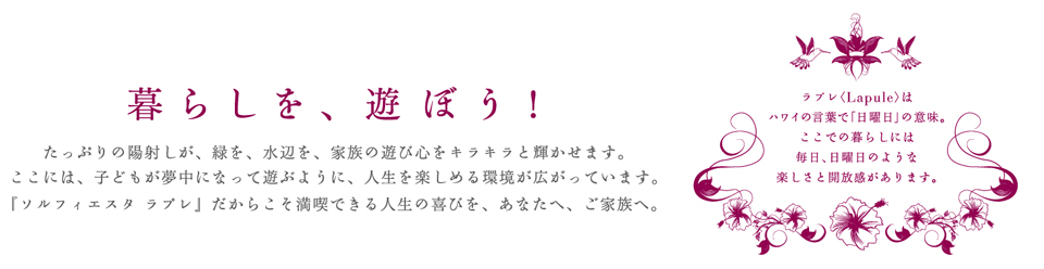 暮らしを、遊ぼう